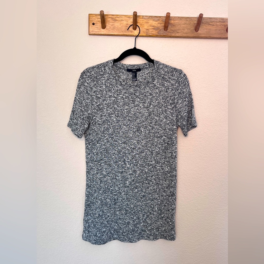FOREVER 21 | Gray Knit T Shirt Mini Dress
